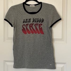San Diego State Ringer Tee Small